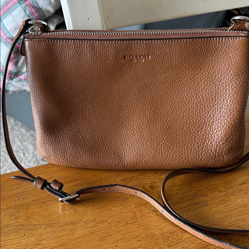 Coach Brown Leather Crossbody Bag